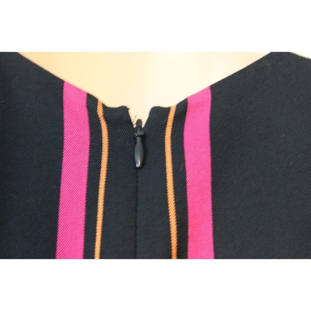 Diane Von Furstenberg Sleeveless Crossover Wide Leg Striped One-Piece Jumpsuit 0 - Picture 10 of 14